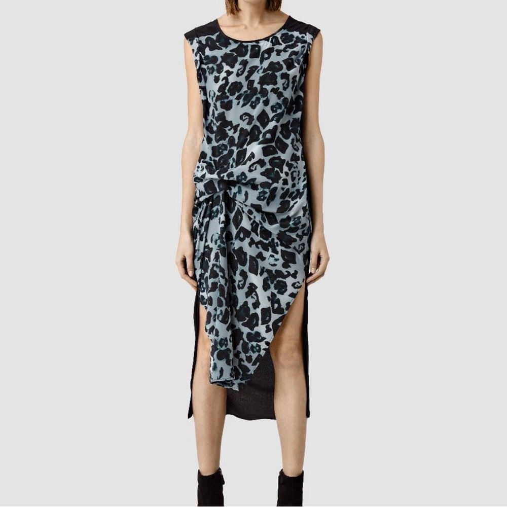 🖤 AllSaints Riviera Leo Silk Dress 🖤
